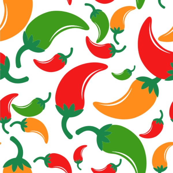 Custom Colored Peppers Wallpaper & Surface Covering (Water Activated 24"x 24" Sample)