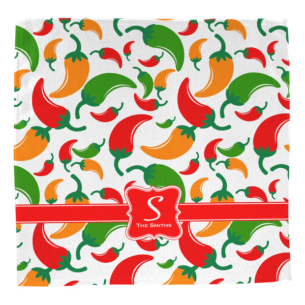 Colored Peppers Washcloth - Front - No Soap