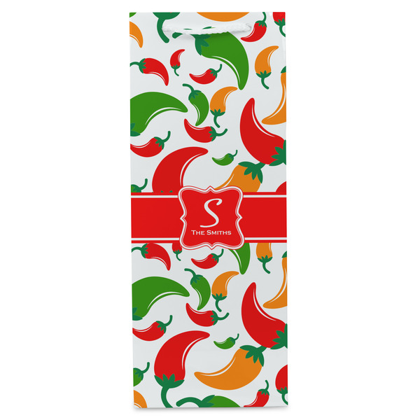 Colored Peppers Wine Gift Bag - Matte - Front