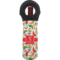 Colored Peppers Wine Tote Bag (Personalized)