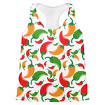 Colored Peppers Womens Racerback Tank Top