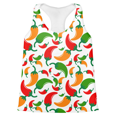 Colored Peppers Womens Racerback Tank Top - X Large (Personalized)