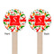 Colored Peppers Wooden 6" Stir Stick - Round - Double Sided - Front & Back