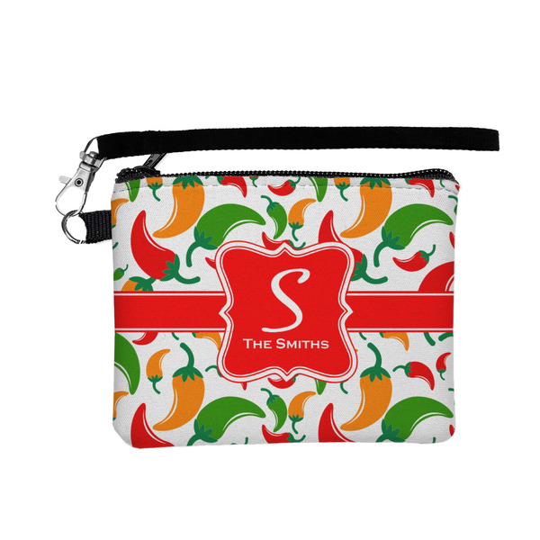 Custom Colored Peppers Wristlet ID Case w/ Name and Initial