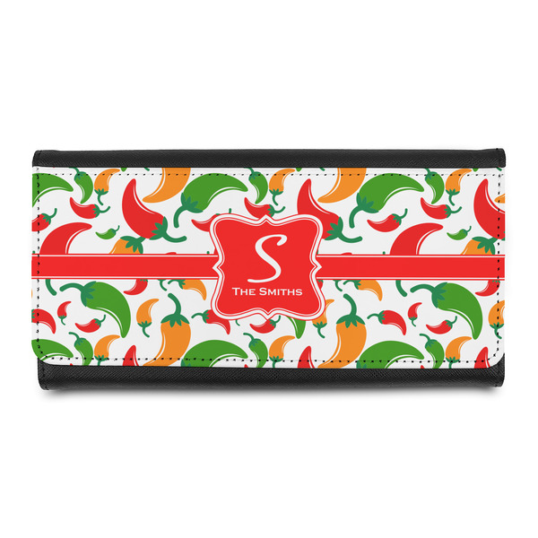Custom Colored Peppers Leatherette Ladies Wallet (Personalized)