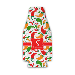 Colored Peppers Zipper Bottle Cooler (Personalized)