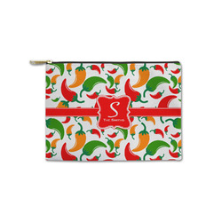 Colored Peppers Zipper Pouch - Small - 8.5"x6" (Personalized)