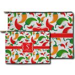 Colored Peppers Zipper Pouch (Personalized)