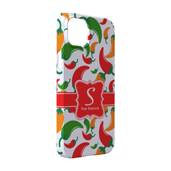 Colored Peppers iPhone Case - Plastic - iPhone 14 (Personalized)
