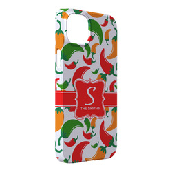 Colored Peppers iPhone Case - Plastic - iPhone 14 Plus (Personalized)