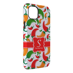 Colored Peppers iPhone Case - Rubber Lined - iPhone 14 Pro Max (Personalized)