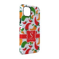Colored Peppers iPhone Case - Rubber Lined - iPhone 14 Pro (Personalized)