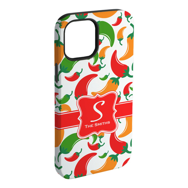 Custom Colored Peppers iPhone Case - Rubber Lined - iPhone 15 Pro Max (Personalized)