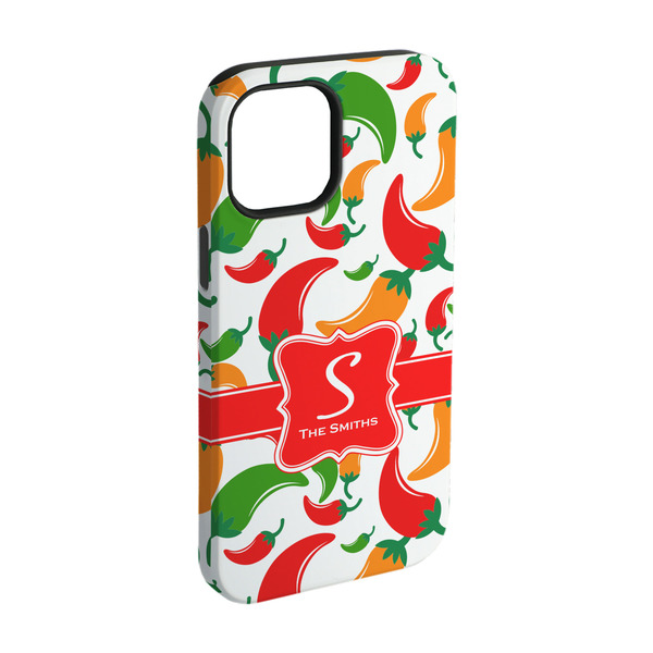 Custom Colored Peppers iPhone Case - Rubber Lined - iPhone 15 Pro (Personalized)