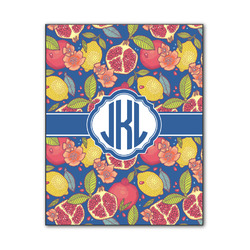 Pomegranates & Lemons Wood Print - 11x14 (Personalized)