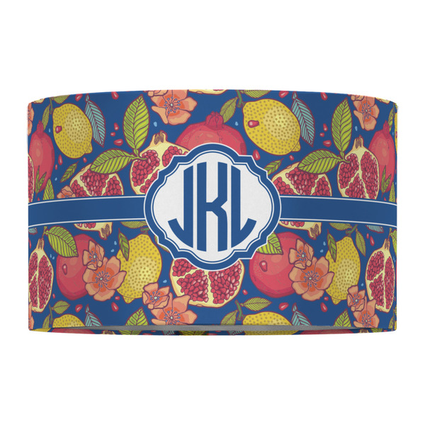 Pomegranates & Lemons 12" Drum Lampshade - FRONT (Fabric)