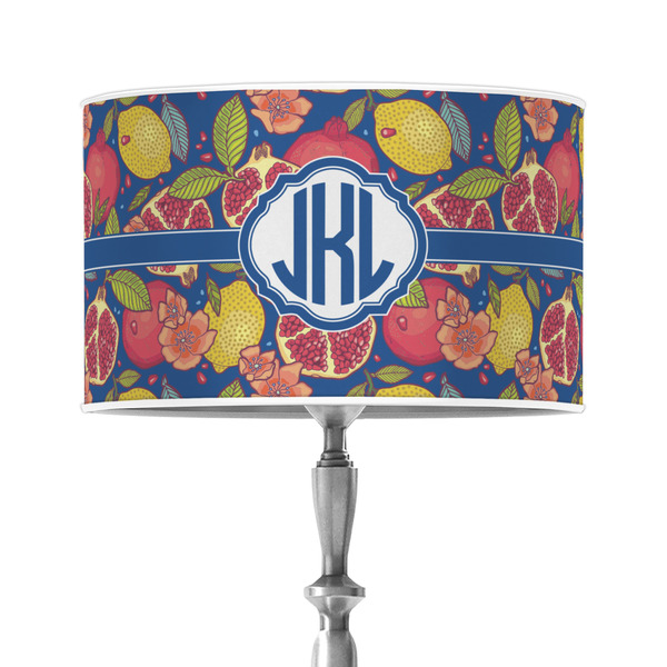 Custom Pomegranates & Lemons 12" Drum Lamp Shade - Poly-film (Personalized)