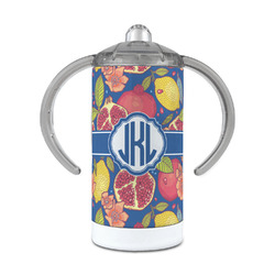 Pomegranates & Lemons 12 oz Stainless Steel Sippy Cup (Personalized)
