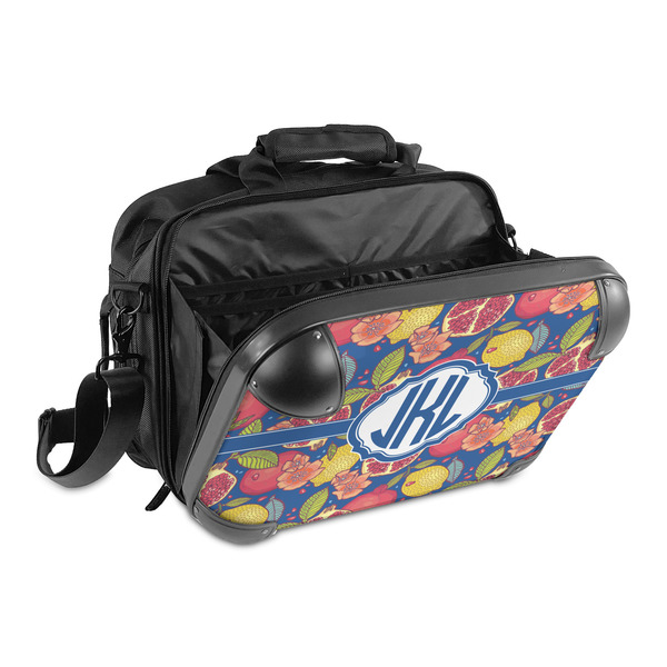 Pomegranates & Lemons 15" Hard Shell Briefcase - Open
