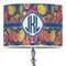 Pomegranates & Lemons 16" Drum Lampshade - ON STAND (Poly Film)