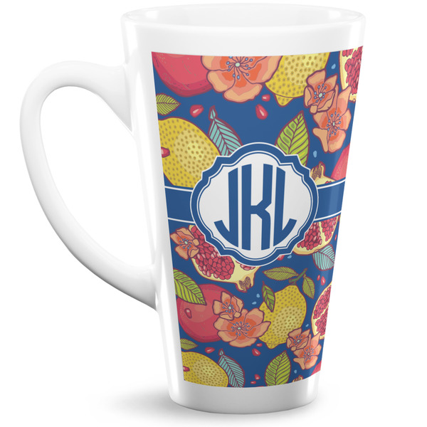 Custom Pomegranates & Lemons 16 Oz Latte Mug (Personalized)