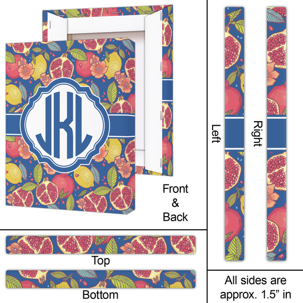 Pomegranates & Lemons 16x20 - Canvas Print - Approval