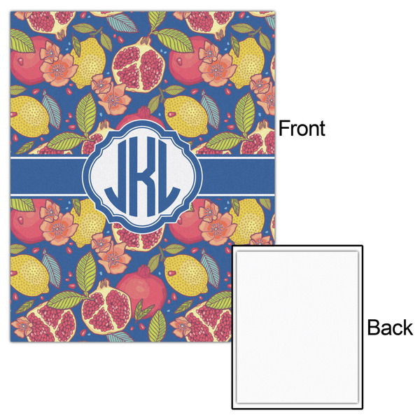 Pomegranates & Lemons 16x20 - Matte Poster - Front & Back