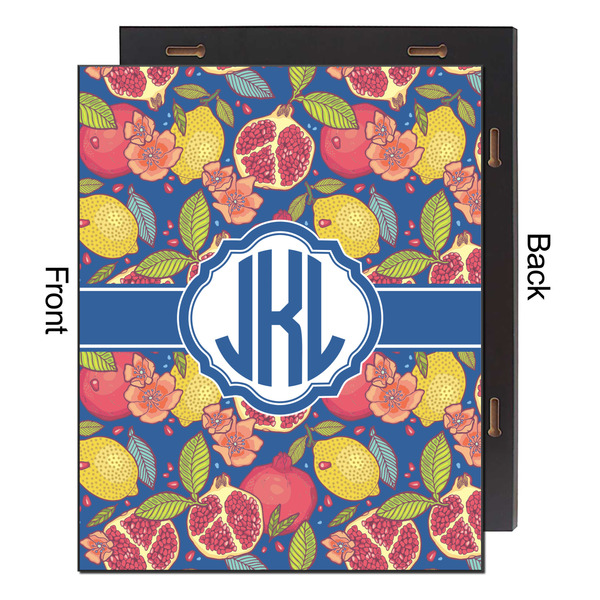 Pomegranates & Lemons 16x20 Wood Print - Front & Back View