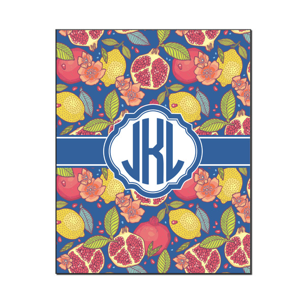 Custom Pomegranates & Lemons Wood Print - 16x20 (Personalized)