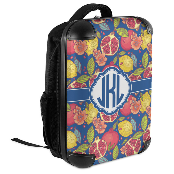 Pomegranates & Lemons 18" Hard Shell Backpacks - ANGLED VIEW