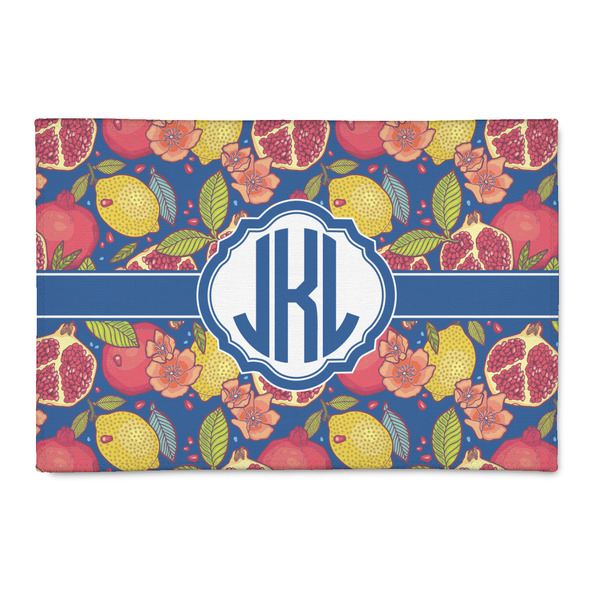 Custom Pomegranates & Lemons Patio Rug (Personalized)