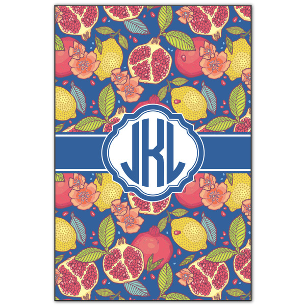 Custom Pomegranates & Lemons Wood Print - 20x30 (Personalized)