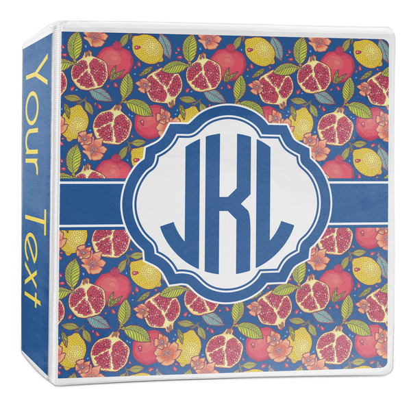 Custom Pomegranates & Lemons 3-Ring Binder - 2 inch (Personalized)