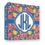 Pomegranates & Lemons 3 Ring Binder - Full Wrap - 3" (Personalized)
