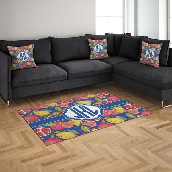 Pomegranates & Lemons 4'x6' Indoor Area Rugs - IN CONTEXT