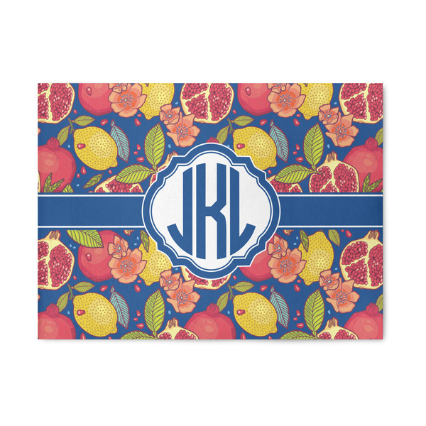 Custom Pomegranates & Lemons Area Rug (Personalized)