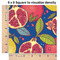 Pomegranates & Lemons 6x6 Swatch of Fabric