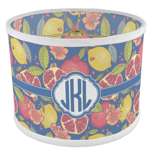 Pomegranates & Lemons 8" Drum Lampshade - ANGLE Poly-Film