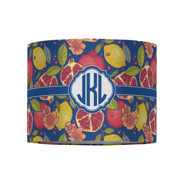 Pomegranates & Lemons 8" Drum Lampshade - FRONT (Fabric)