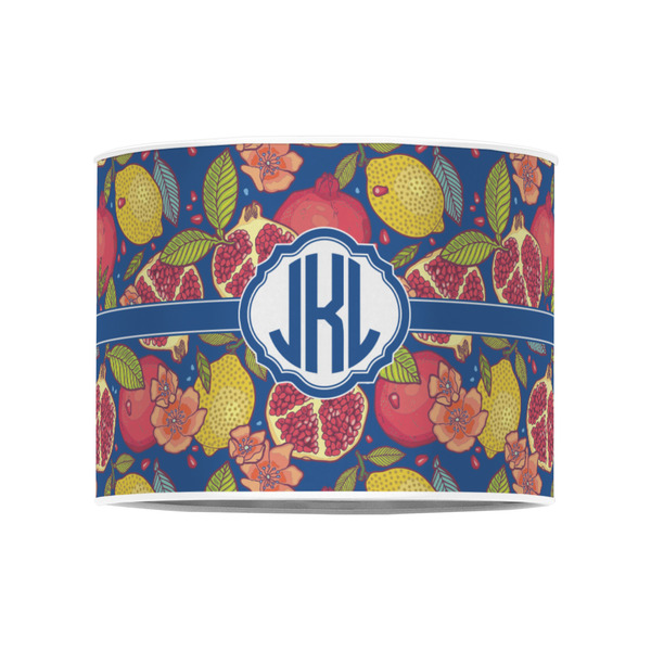 Pomegranates & Lemons 8" Drum Lampshade - FRONT (Poly Film)