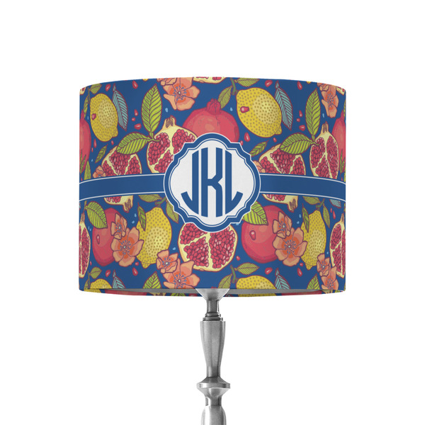 Custom Pomegranates & Lemons 8" Drum Lamp Shade - Fabric (Personalized)