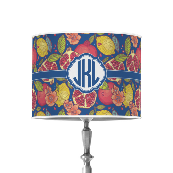 Pomegranates & Lemons 8" Drum Lampshade - ON STAND (Poly Film)
