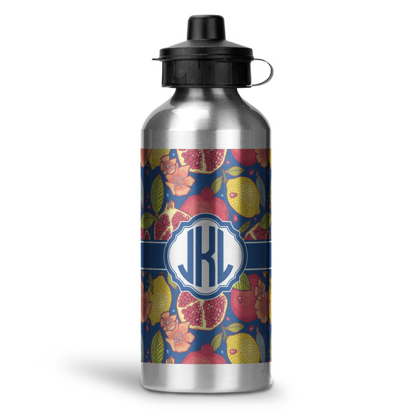 Custom Pomegranates & Lemons Water Bottle - Aluminum - 20 oz (Personalized)