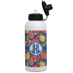 Pomegranates & Lemons Water Bottles - Aluminum - 20 oz - White (Personalized)