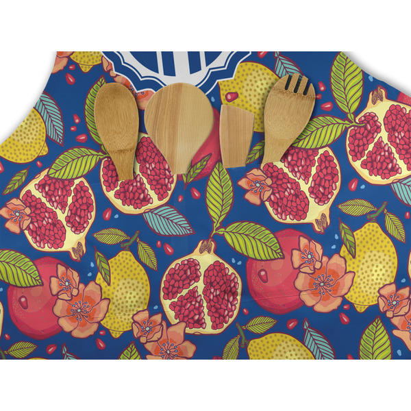 Pomegranates & Lemons Apron - Pocket Detail with Props