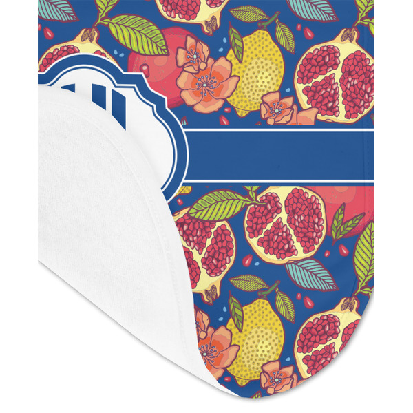 Pomegranates & Lemons Baby Bib - AFT detail