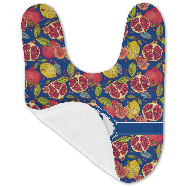 Pomegranates & Lemons Baby Bib - AFT folded