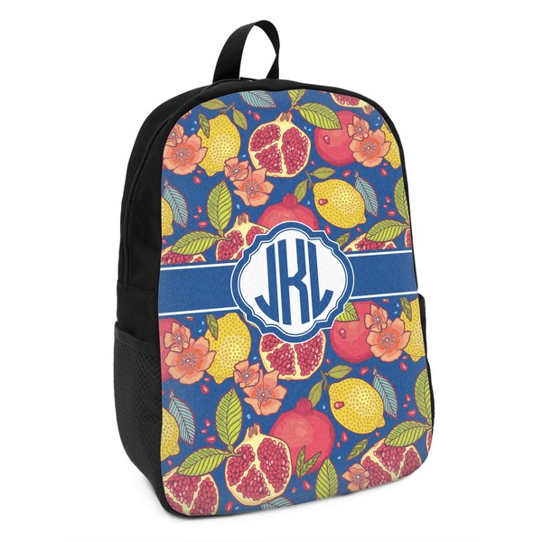 Custom Pomegranates & Lemons Kids Backpack (Personalized)