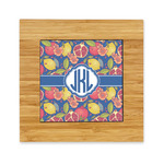 Pomegranates & Lemons Bamboo Trivet with Ceramic Tile Insert (Personalized)