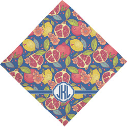 Pomegranates & Lemons Dog Bandana Scarf w/ Monogram